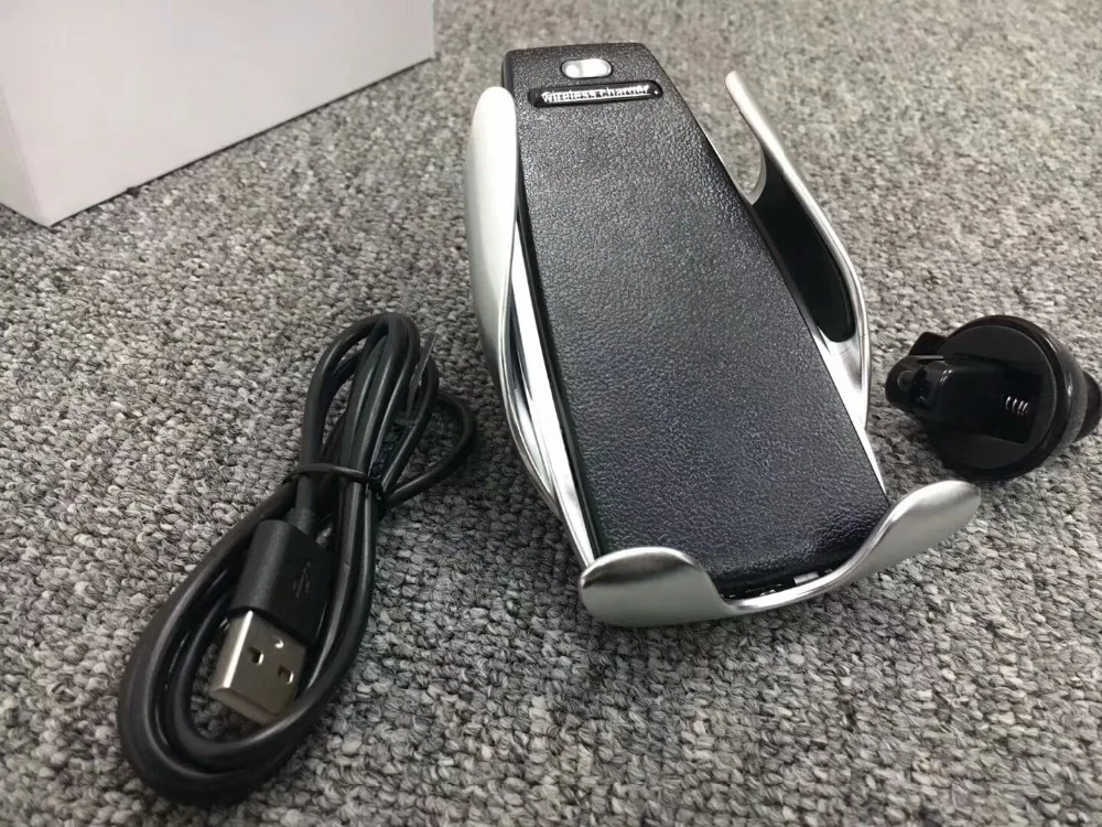 

10W Wireless Car Charger S5 Automatic Clamping Fast Charging Phone Holder Mount in Car for iPhone Huawei Samsung Smart Phone