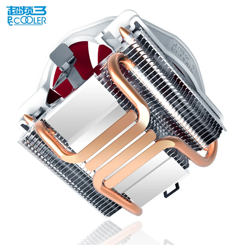 Pccooler 4 Copper Heatpipes CPU cooler for AMD Intel 775 1150 1151 1155 1156 CPU radiator