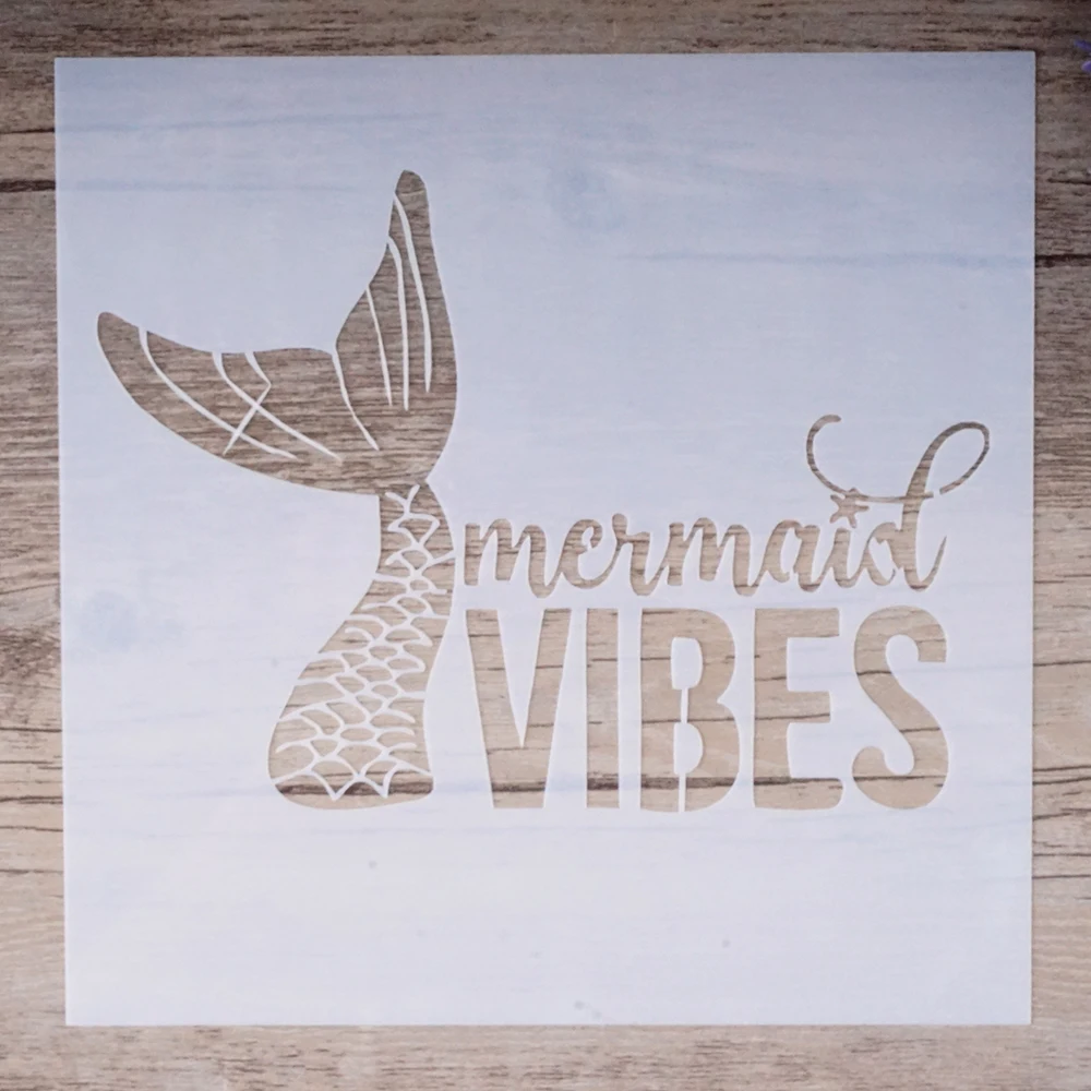 

15 cm DIY Craft Layering Mermaid Stencils For Walls Painting Scrapbooking Stamping Album Decorative Embossing Paper Cards