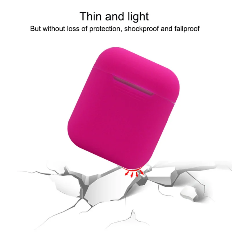 1 шт ТПУ силиконовый Bluetooth беспроводной чехол для наушников Защитный чехол для AirPods кожа для AirPods чехол Аксессуары для Apple