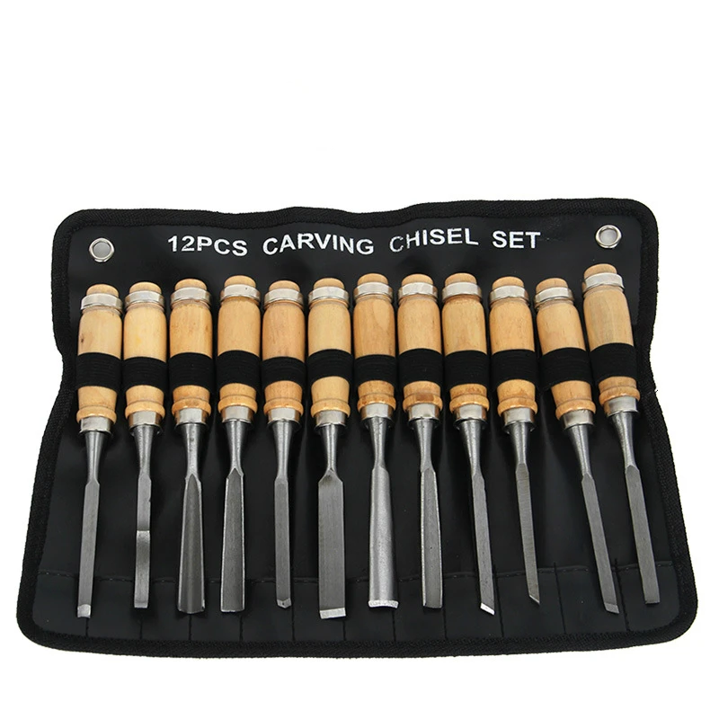 12 sets of rubber carving tools Gendiao, carved wood carving knife