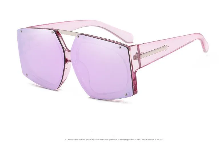 HBK роскошное итальянское Брендовое негабаритное солнцезащитное стекло серебряное квадратное солнцезащитное стекло es женское ретро большая оправа оттенки женские розовые oculos черный