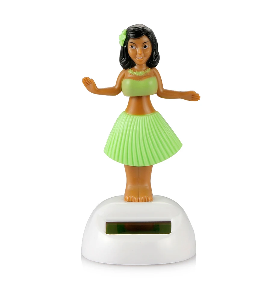 Car Ornament Dancing Hula Girl Swinging Bobble Toy Gifts Automobiles Decoration Auto Interior Home Decor Solar Girls Accessories (12)