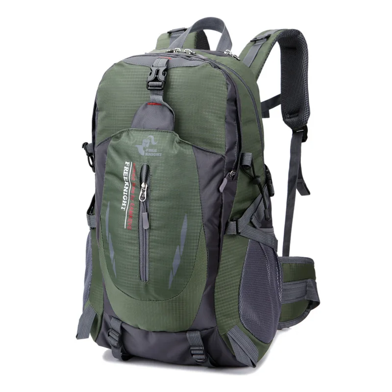 Походный рюкзак для спорта на открытом воздухе, рюкзак для путешествий, сумка для велоспорта для мужчин и женщин, походный рюкзак для верховой езды, альпинизма, водонепроницаемый 40л, 8 цветов - Цвет: Армейский зеленый