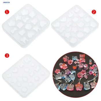 

JAVRICK Silicone Mold Heart Star Rabbit Pendant DIY Jewelry Making Decoration Cake Candy Mould Jewelry Resin Casting Craft Tool