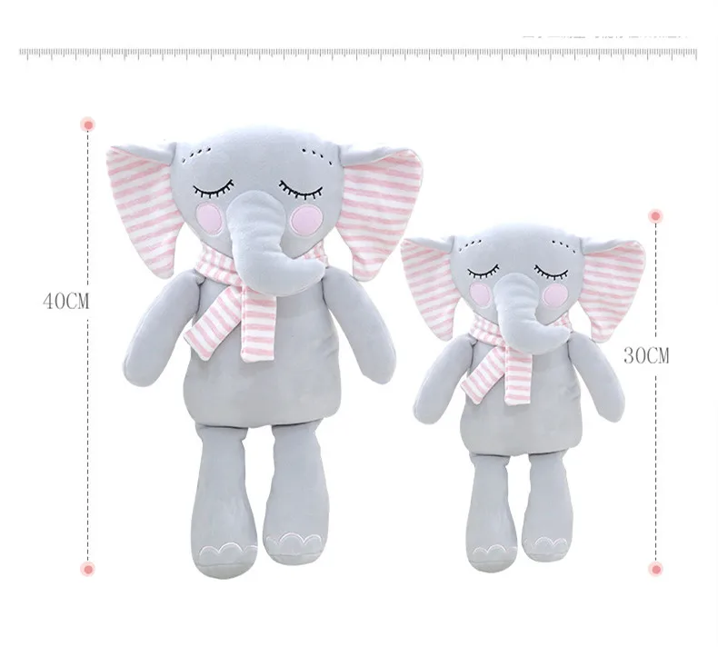 Хлопок мультфильм слон детские подушки многофункциональный кулон в форме куклы мягкая детская кровать подушка милый Декор ткань кукла для новорожденных