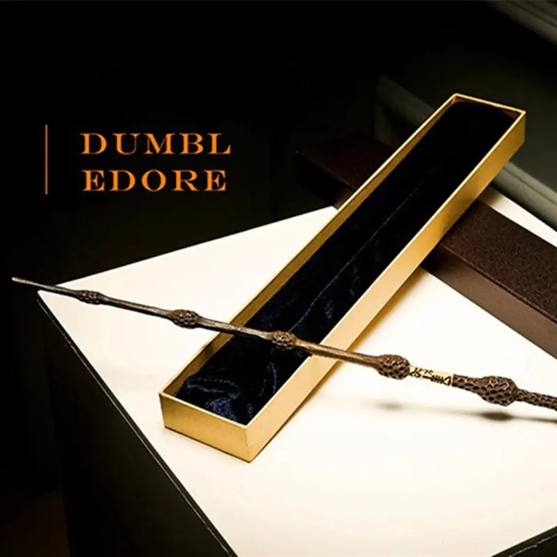 Cosplay Harri Potter Wand  Newest Version With Iron Core Dumbledore Old Wand  New Quality Deluxe  Magical Wand  Ribbon Gifts