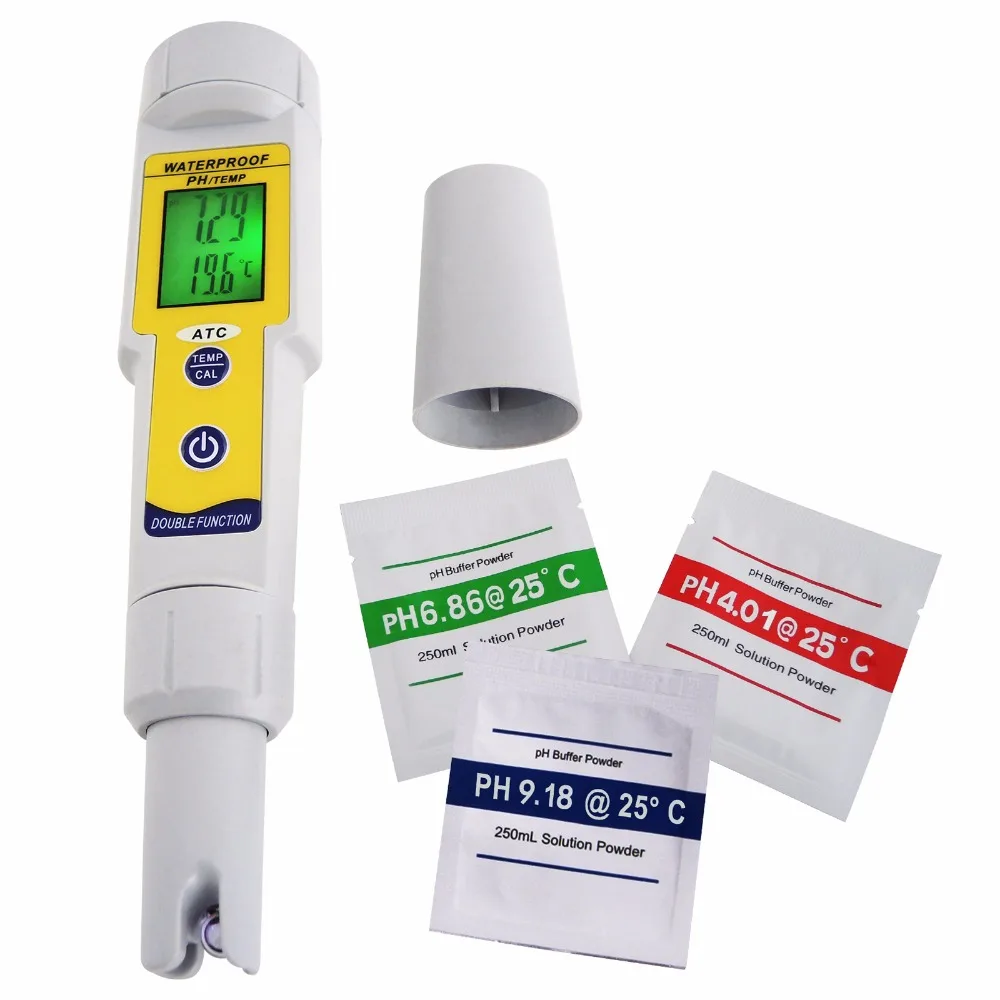 

Aquarium pH Meter Digital Waterproof Temperature Tester Replaceable Electrode 14.00 pH Range Water Quality Tester