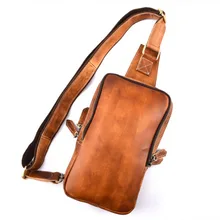 Мужская нагрудная сумка, мужская сумка через плечо, сумка из натуральной кожи, сумка путешественника нагрудный рюкзак, сумки-мессенджеры, мужская сумка