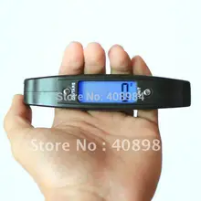 5 шт./лот, 50 кг/10 г Мини цифровые ж/к весы подвесные Чемодан рыболовные Весы крюк с подсветкой