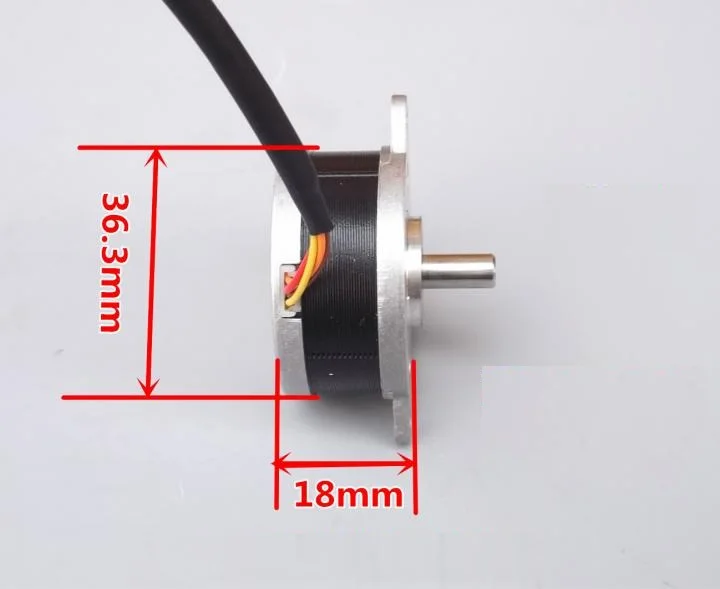 

2PCS YK36BYG17 Stepper Motor 2-Phase 4-Wire Circular Type Step Angle Of 0.9 Degrees 0.5A High Precision High Torque