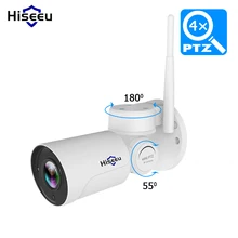 Hiseeu 1080P IP камера wifi PTZ 4X Zoom 2MP скоростная купольная камера видеонаблюдения проект ночного видения Открытый водонепроницаемый IP66 IRCUT P2P