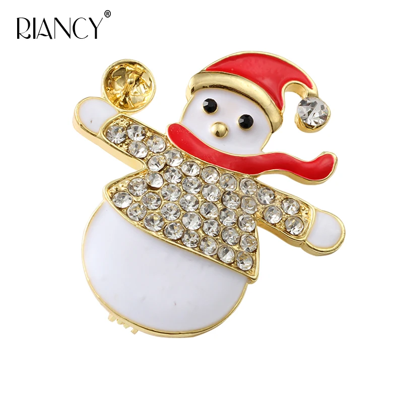 

DIY hand-made Christmas series pearl boutonniere snowman brooch clothing Christmas tree, santa claus accessories