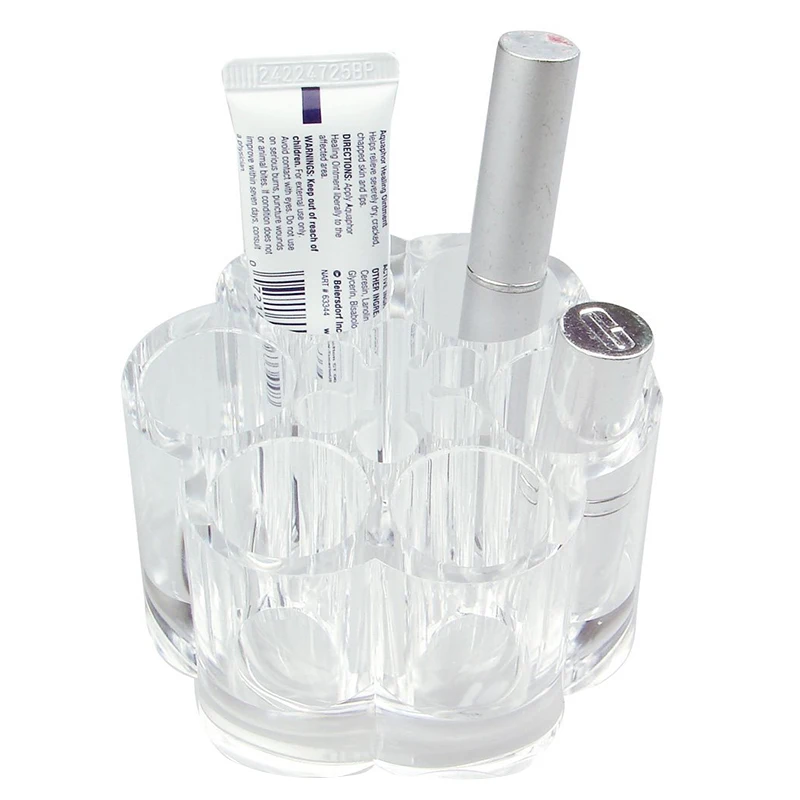 

New Crystal Cosmetics Storage Box Holder Lip Gloss Lipstick Holder Display Rack Mascara Eyebrow Pencil Makeup Box