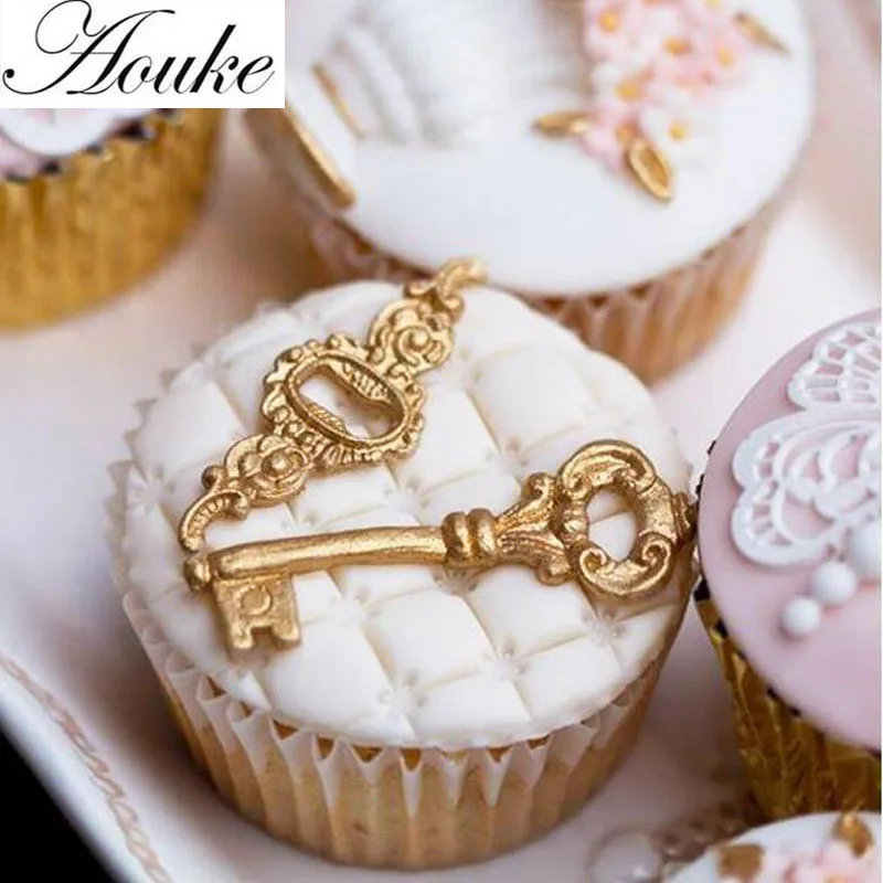 

1PCS Beautiful Keys Shape Cake Mold Cake Decorating Tools Mold Liquid Silicone Mold For Fondant Silicone Cake Tools E119