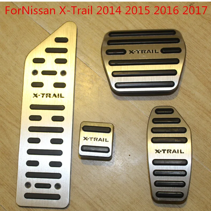 

For Nissan X-Trail XTrail 2014 2015 2016 2017 Fuel Brake Foot Rest pedals Plate Non slip Accelerator brake pedal Pads cover