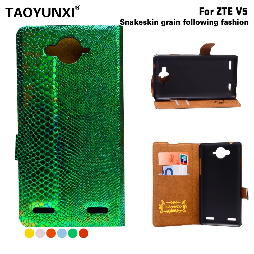 

Luxury Snake Leather Case for Zte Blade S6 Cases For Zte S6 V5 Z5S Mini Redbull V5 Wallet Flip Cover Fundas Capa With Card Slot