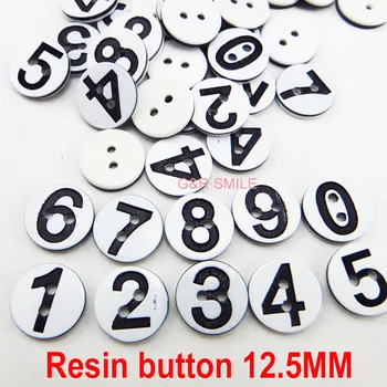 

50PCS mixed RESIN figure buttons decoration 12.5MM coat boots sewing clothes accessory pearl kids letter button R-334