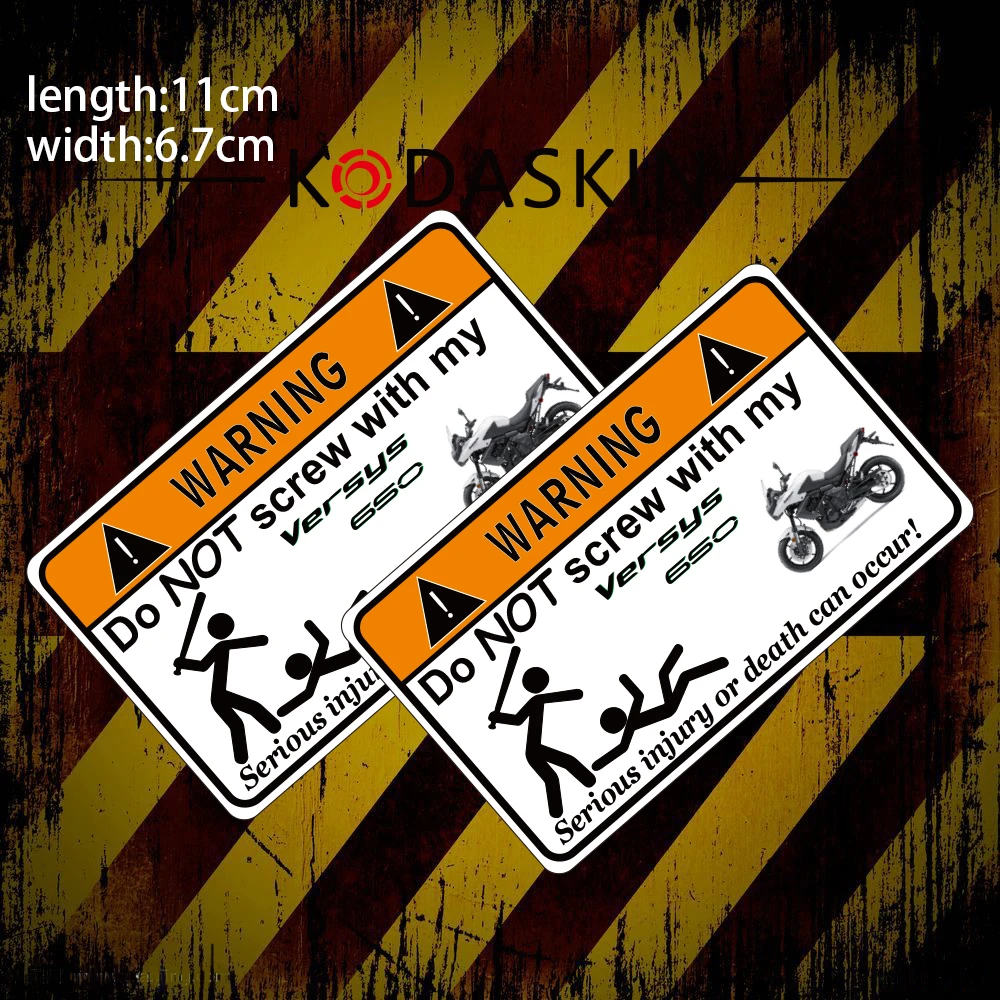 KODASKIN Freeshipping Emblem 2D Decals Motorcycle Vinyl Sticker Graphic  Funny Joke Warning Sign for Kawasaki Versys 650|motorcycle stickers decals  graphics|motorcycle vinyl graphicsdecal graphics - AliExpress