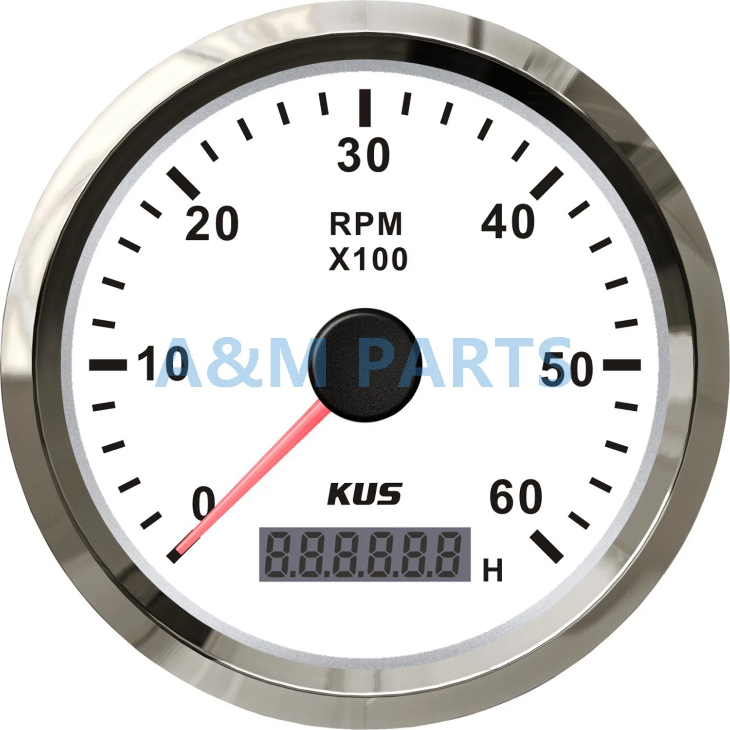 KUS Marine Outboard Tachometer With LED Hourmeter Boat Truck Car RV Waterproof RPM Meter 6000 RPM 85mm Speed Ration 1-10 KUS Marine Outboard Tachometer With LED Hourmeter Boat Truck Car RV Waterproof RPM Meter 6000 RPM 85mm Speed Ration 1-10