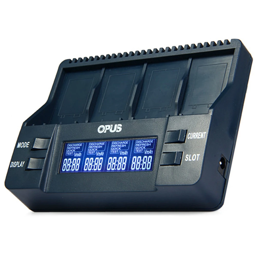 

New Opus Digital 4 Slots 9V Li-ion NiMh Intelligent Batteries Charger US Plug Intelligent Charger For 9V Rechargeable Batteries