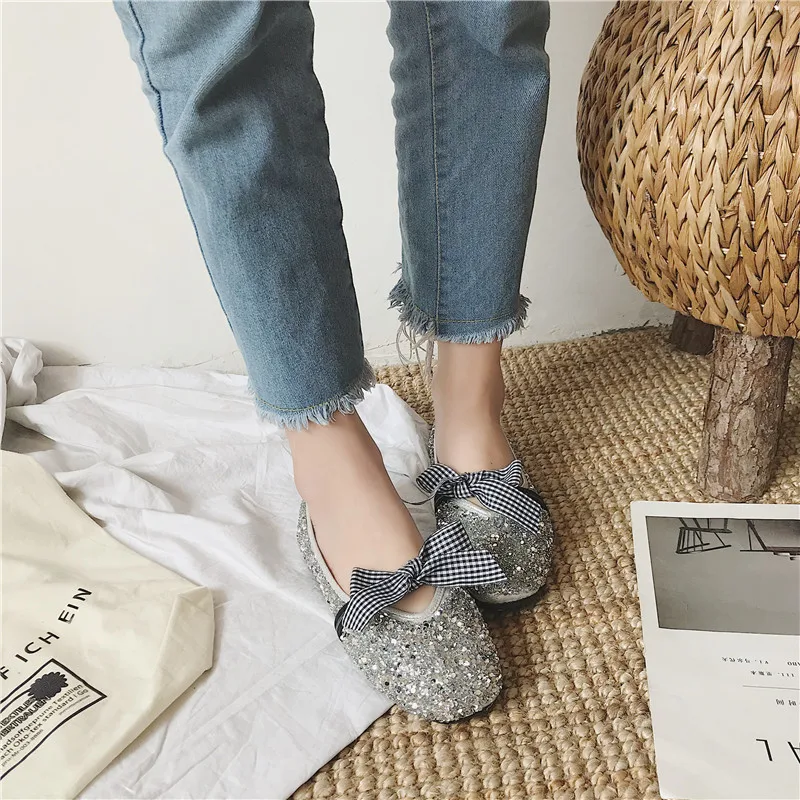 plaid pointed toe flats