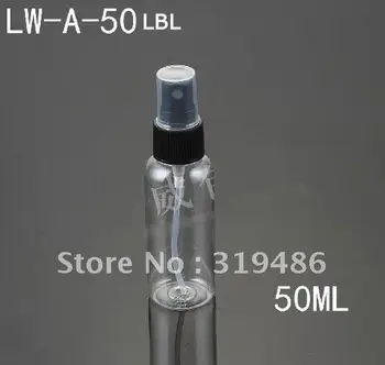 

300pcs/lot 50ml Sprayer Long Sprinkling Water Bottle Black LW-A-50LBL