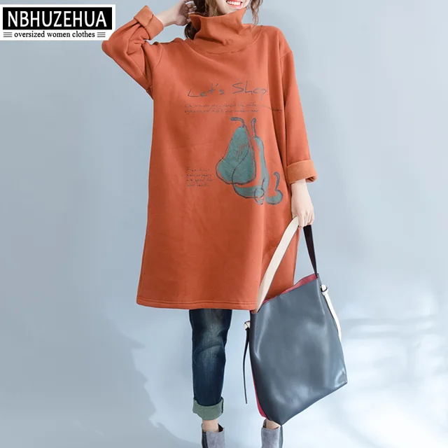 nbhuzehua h208 4xl 5xl 6x casual sweatshirt women plus size high plus size womens clothes 6x