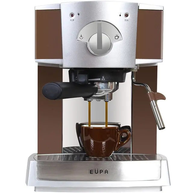 220V Semi Automatic Espresso Coffee Maker Steam Milk Foam Coffee