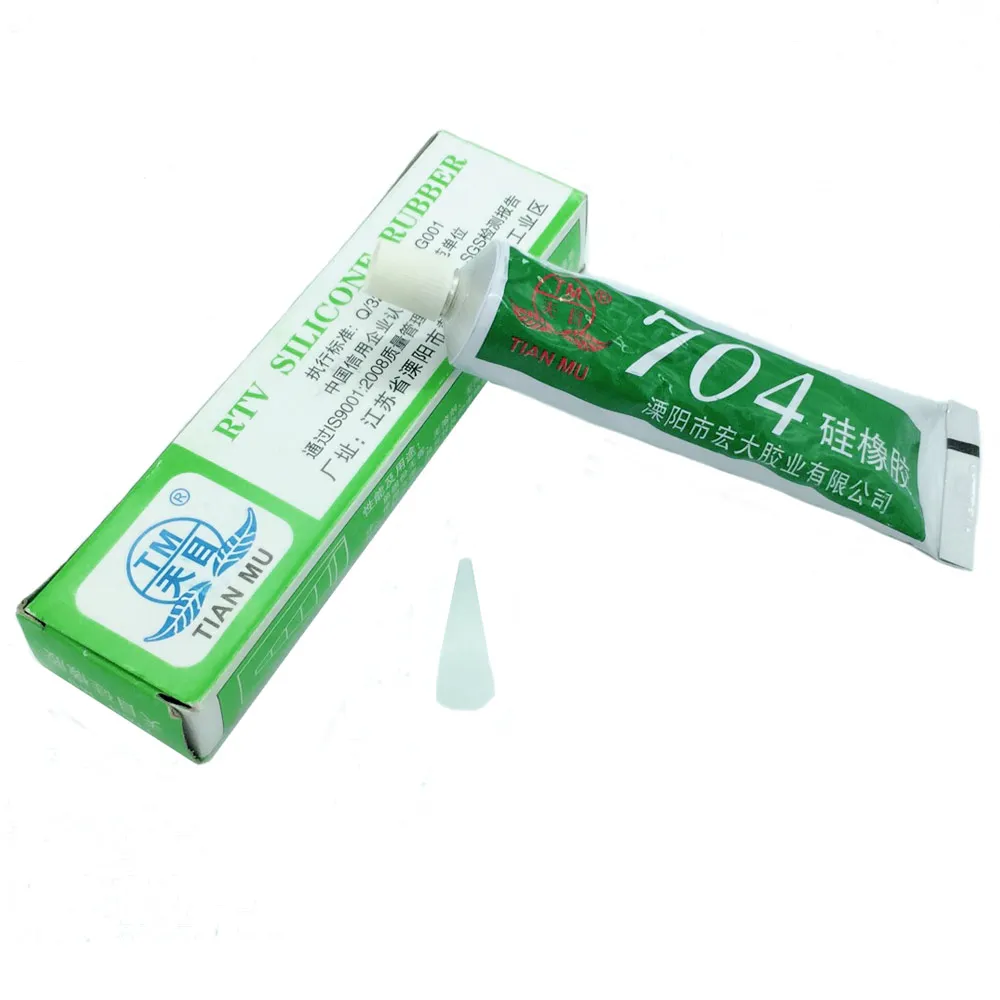 

2pcs 704 fixed high temperature resistant silicone rubber insulated sealing glue 704 waterproof silicone thermal conductive