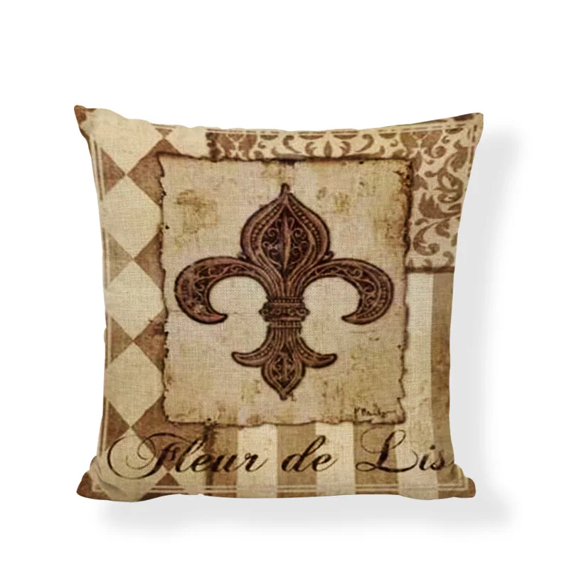 11 Vintage Things Cushion Cover Camera Typewriter Hand Sewing Machine Phonograph 43*43 cm Eagle Key Crown Decorate Home Pillowcase - Цвет: 11