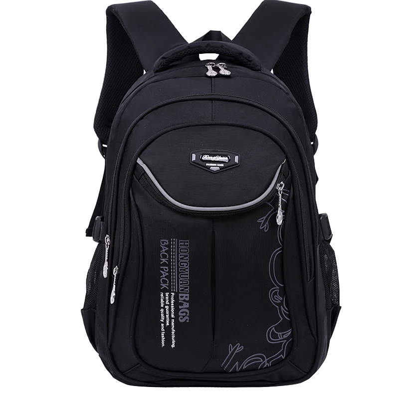 Puimentiua детские школьные рюкзаки для девочек и мальчиков нейлоновый водонепроницаемый детский Ранец школьный рюкзак Mochila Escolar вместительный рюкзак - Цвет: small black