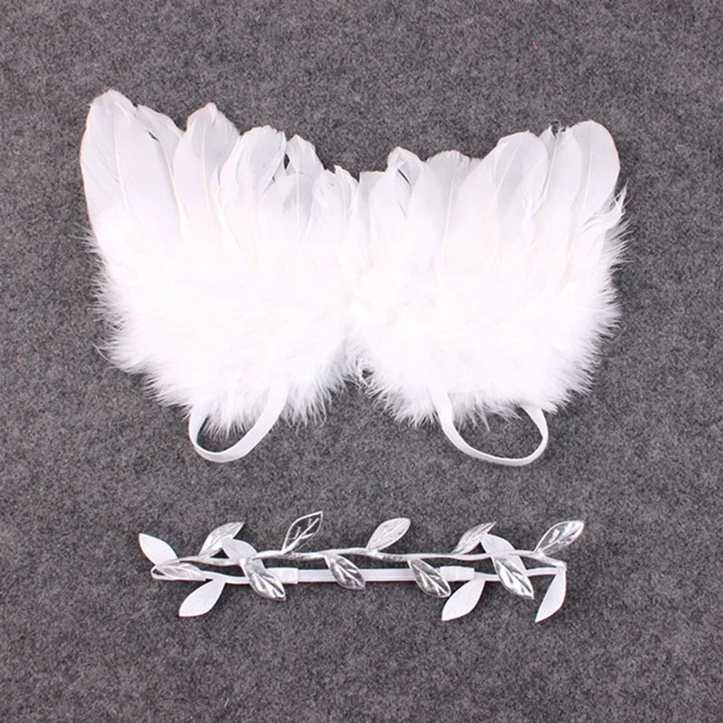 Newborn Photography Accessories Angel Wing Baby Photo Props Handmade Costumes For Infants Fotografia Crochet Costumes For Baby