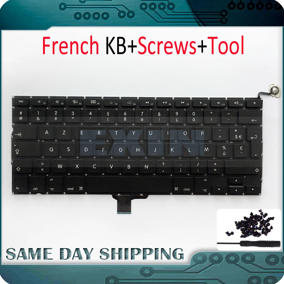 Laptop French Keyboard Azerty for Apple Macbook Pro 13