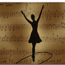 Коврик для двери aplyasia, коврик для двери с изображением нот и девушки, играющей в балет, 40x60 см, коврик для двери на заказ, ковер для домашнего декора, модный ковер