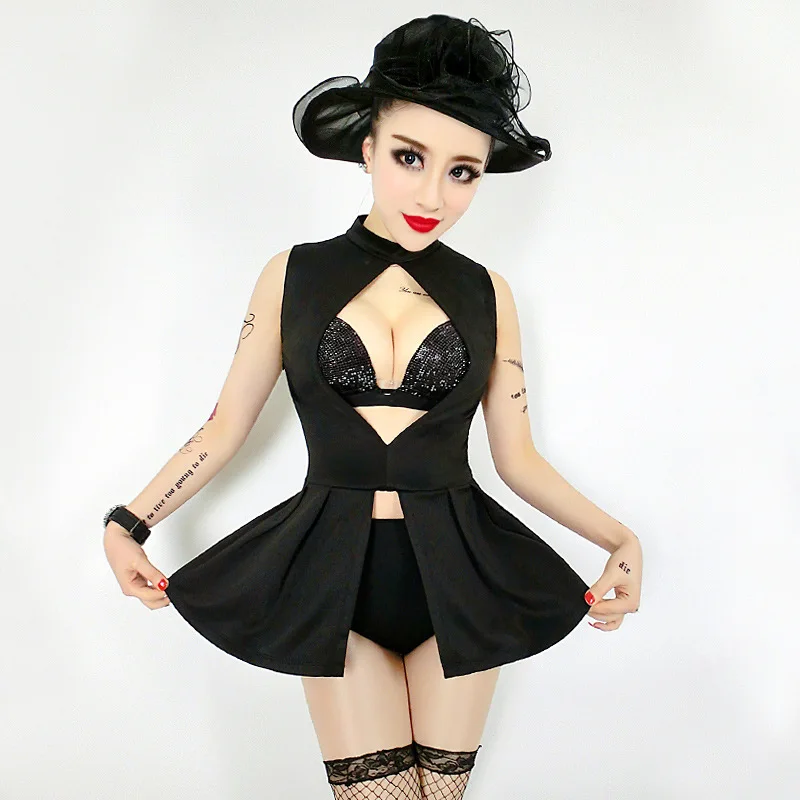 Женский костюм для ночного клуба модный певицы ночных клубов|led costume women|women
