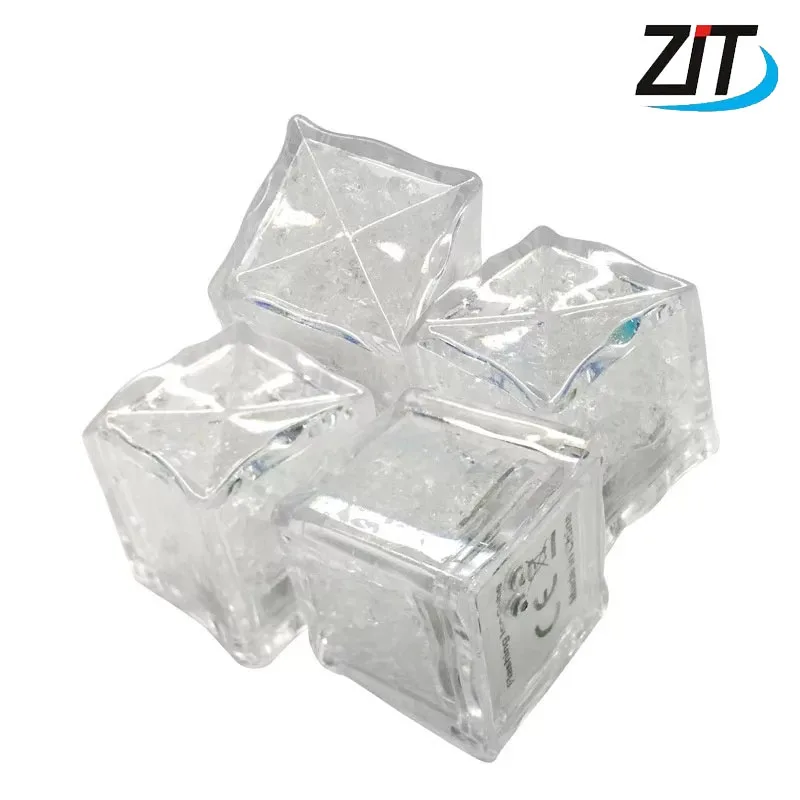 12pcs Colorful Flash LED fake Ice Cubes Festival Wedding Party Decor Light home Romantic lamp Luminoustetris | Дом и сад