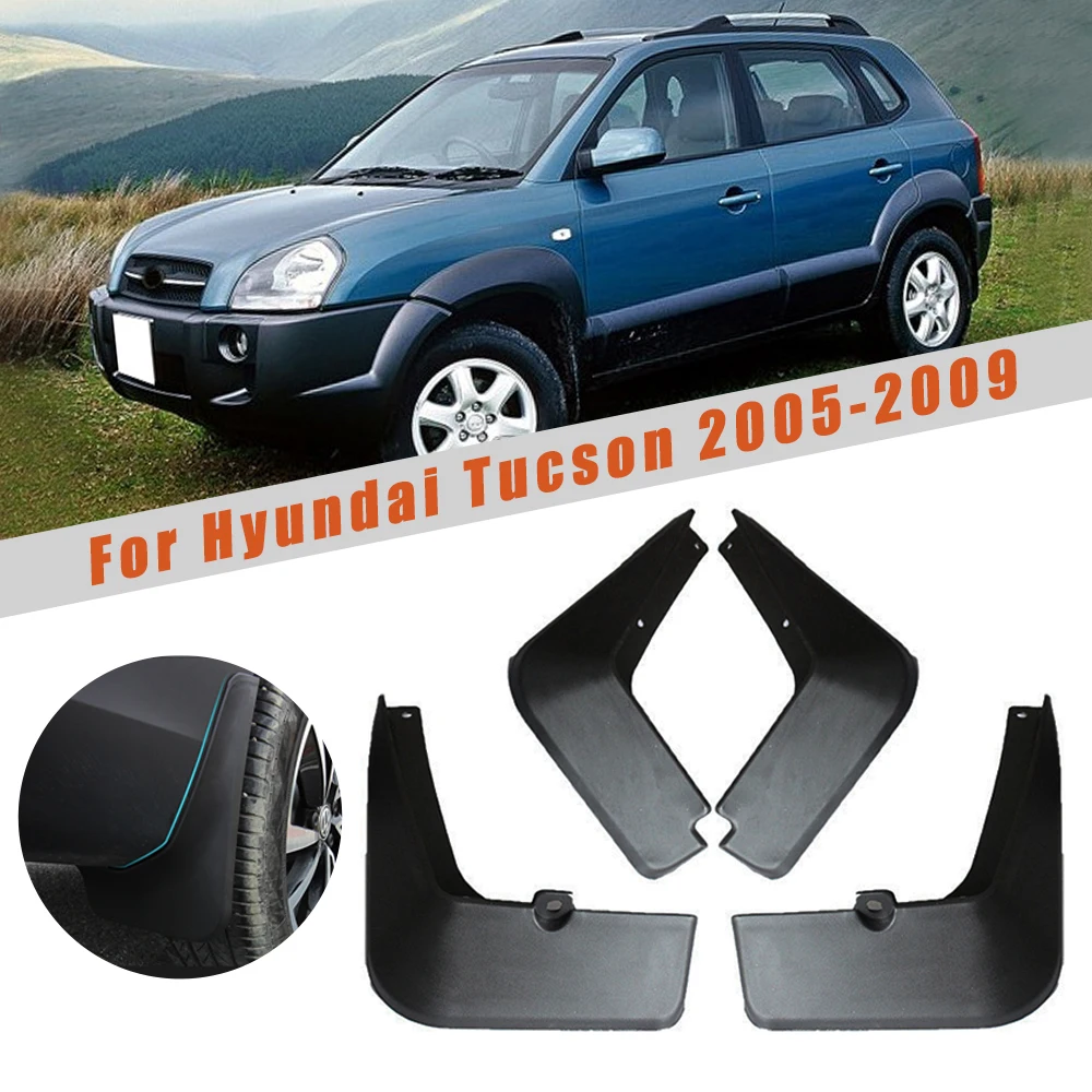 Брызговики, брызговики для hyundai Tucson 2005-2009, защитные Светоотражающие Предупреждение ющие Брызговики, автомобильные аксессуары, 4 шт