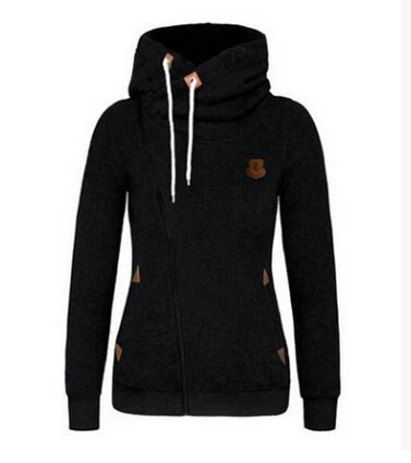 New Fashion jacket Solid Women Hoodies Sweatshirts Women Zipper Design Women Sweat Shirt Pullover Hoodie Slim woman Top Coat