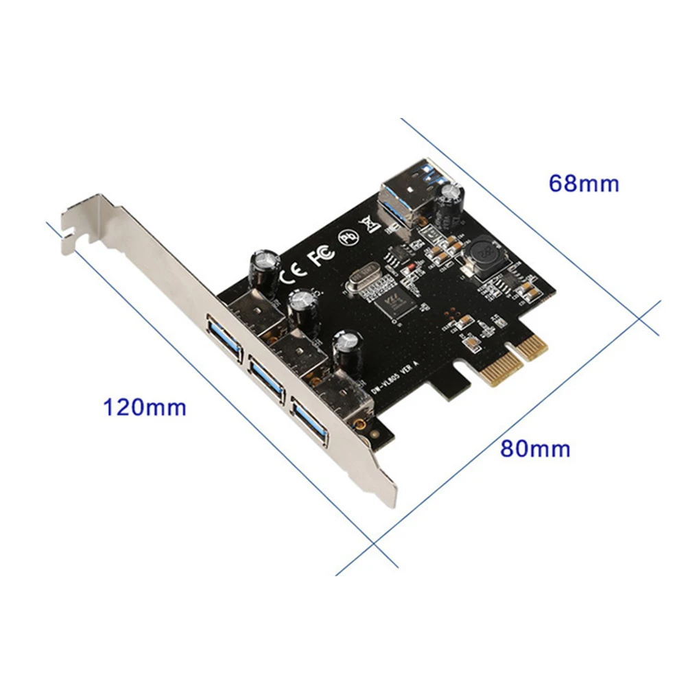 3 + 1 порта USB3.0 плата расширения для PCI Express X1 до внешних внутренний PCIe Riser card