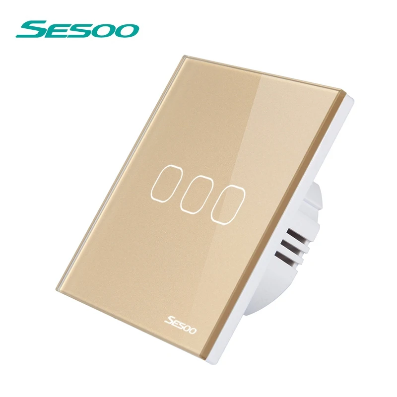 SESOO Switch with Remote Control, 3 Gang 1 Way, SY2-03 White, Wireless Light Touch Switch, Remote Control Switch цена SESOO Switch with Remote Control, 3 Gang 1 Way, SY2-03 White, Wireless Light Touch Switch, Remote Control Switch цены онлайн