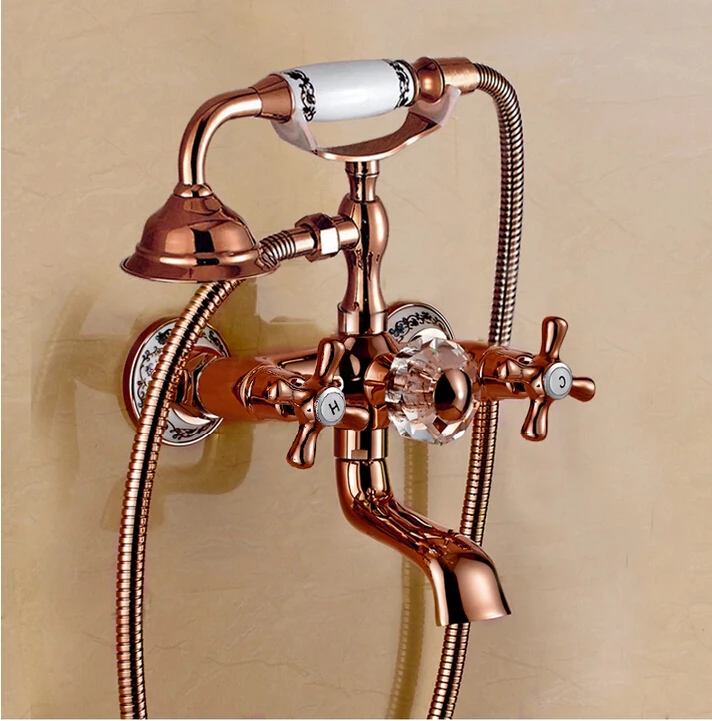 brand new high quality brass material rose gold finished wall mounted
