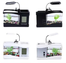 USB Mini Aquarium Fish Tank Desktop Electronic Fish Tank Decoration With font b Water b font