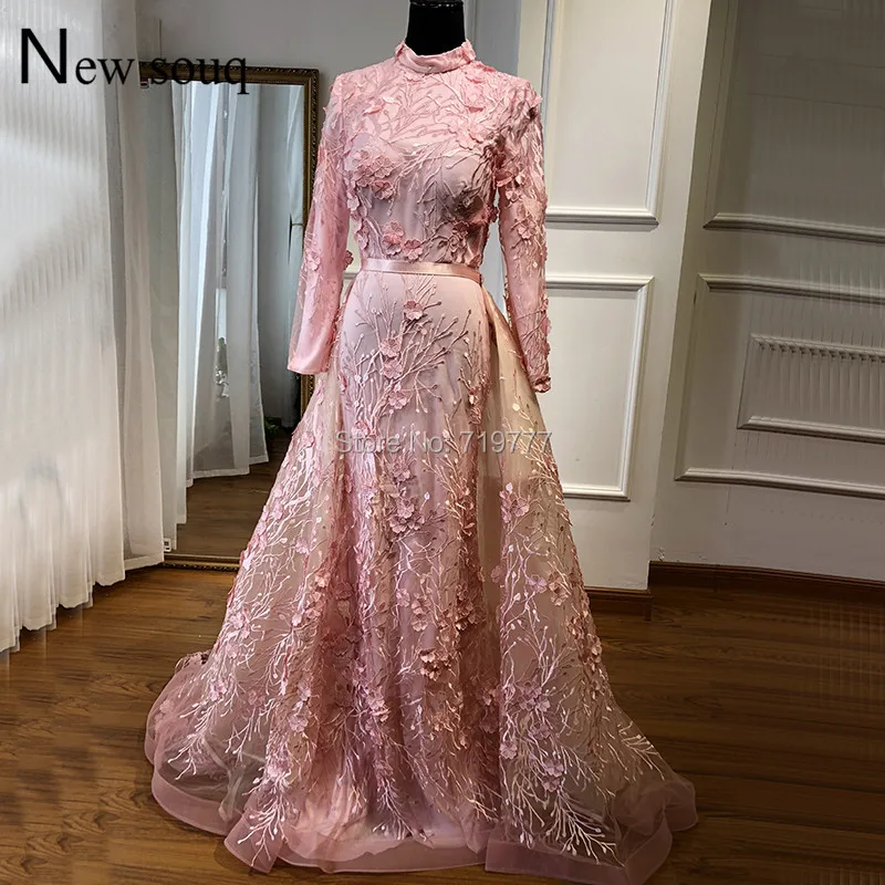 Muslim-Long-Sleeve-Turkish-Arabic-Mermaid-Formal-Evening-Party-Gown-Dress-Robe-De-Soiree-Kaftan-Dubai (1)
