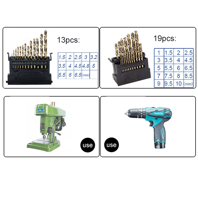 M42 HSS Сверло Набор для Metal содержат 8% высокое Кобальт медных, стальных, алюминиевых дерево нержавеющая сталь Кобальт сверла
