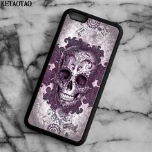 Ketaotao 2018 Новый сахарный череп Телефонные чехлы для iphone 4S 5C 5S 6 6 S 7 8 Plus X для Samsung s5 6 7 8 Чехол Мягкий ТПУ Резиновая силиконовые