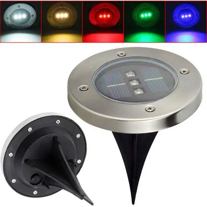 Luz ao ar Leds Solar Powered Subterrâneo Enterrado Livre Paisagem Jardim Escadas Lâmpada Ja55 3 5 Lâmpadas subterrâneas