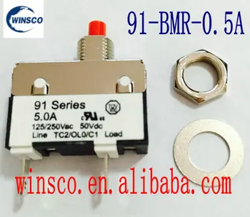 

91-BMR-0.5A 100% NEW KUOYUH 0.5A CIRCUIT BREAKER 91 SERIES 0.5A 20PCS/LOT