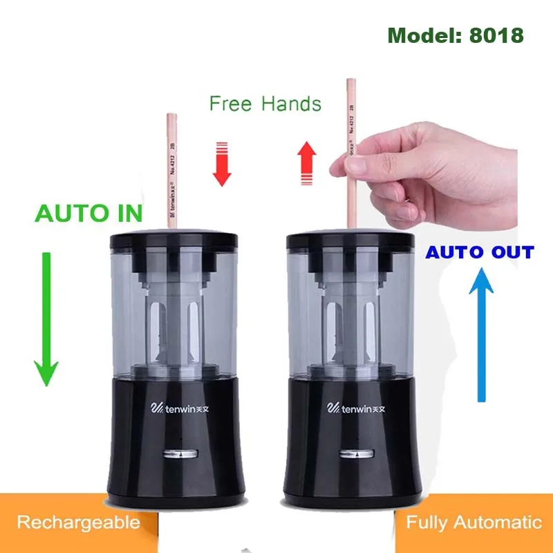 Новая электрическая точилка для карандашей Sacapuntas, электронная настольная, для школы, офиса, дома, автоматическая точилка для карандашей 8004