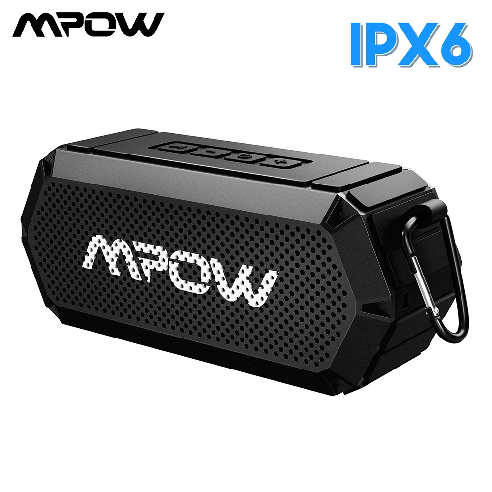 

Mpow R3 10W Portable Bluetooth Speaker Wireless Speaker IP6X Waterproof With Built-in Battery Up To 15 Hrs Play Time For Outdoor